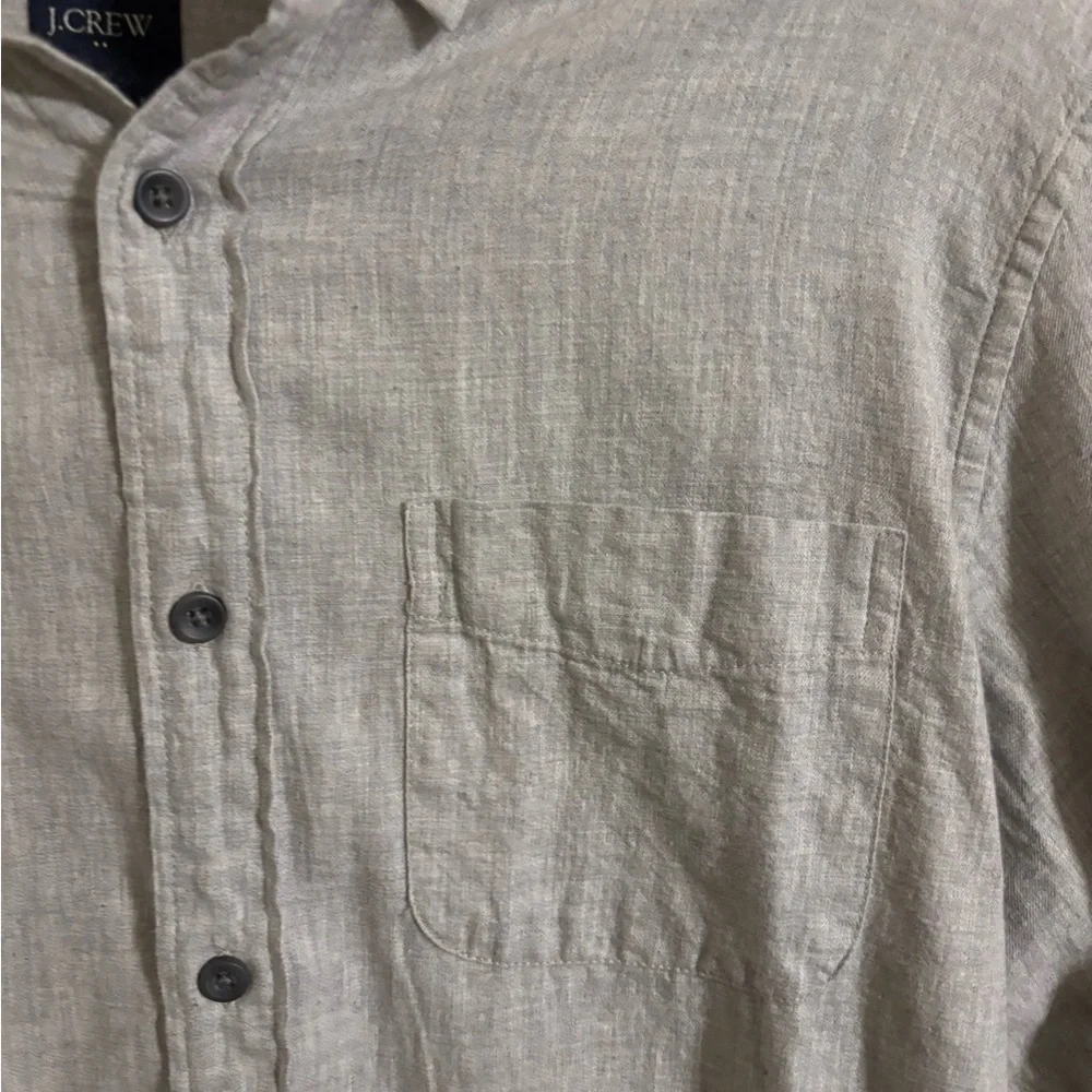 J. Crew Factory Light Gray Men’s Button Up‎ Small